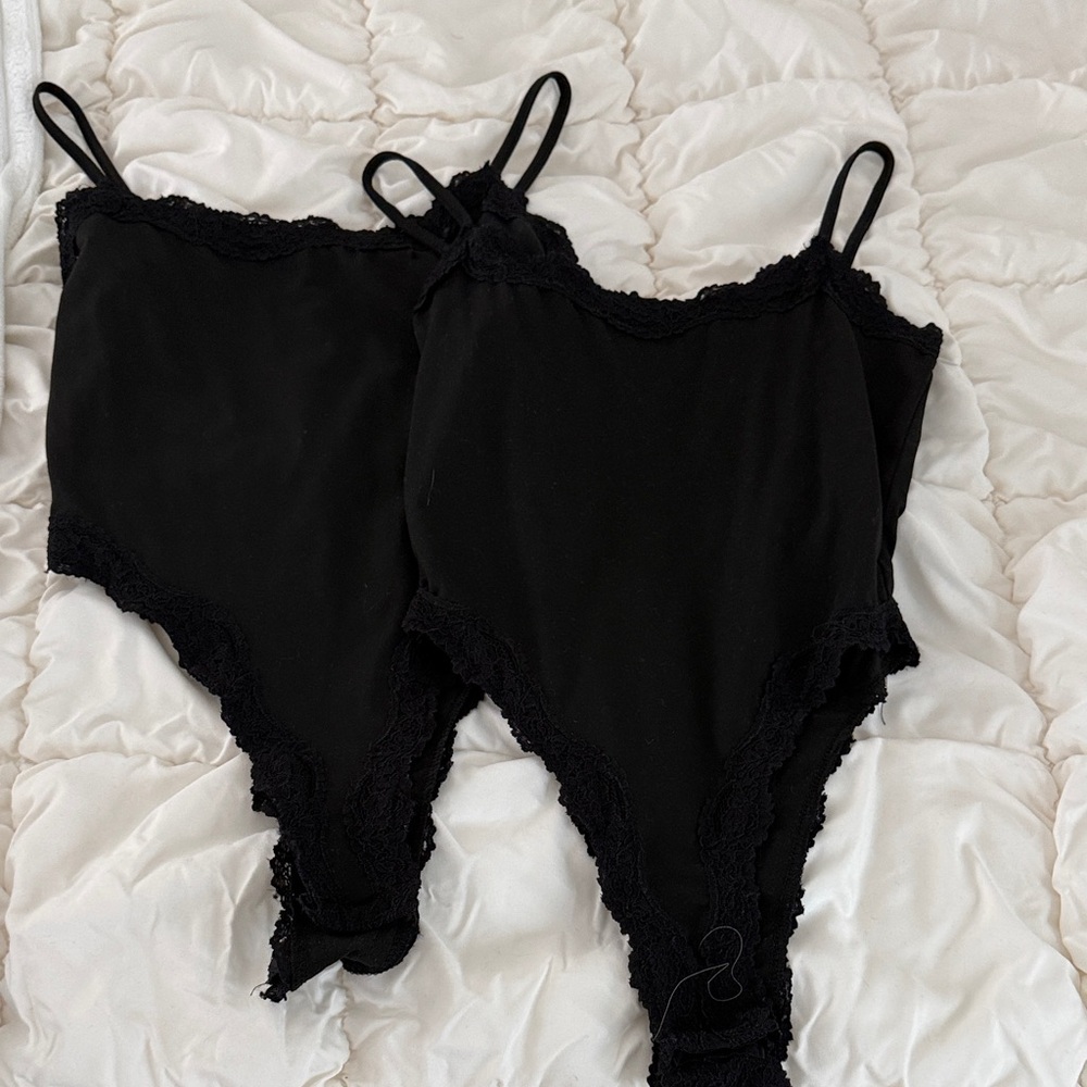 Elegant Black Lace Bodysuit